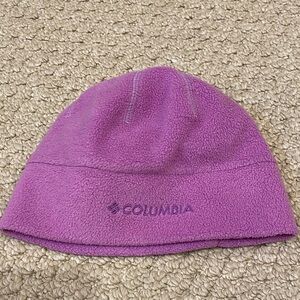 Columbia Purple Lavender Fast Trek Beanie Fleece Hat Youth S/M